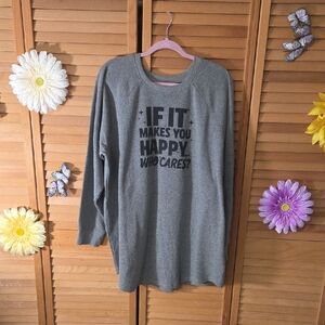 Torrid Gray Sweatshirt with Black Text